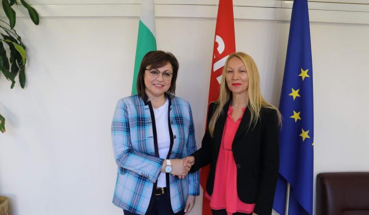 Корнелия Нинова се срещна с кандидат-кмета на БСП за Мъглиж