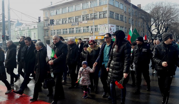 Социалисти от Стара Загора участваха в паметното шествие под наслов „За Свободата… Да развеем българското знаме!“